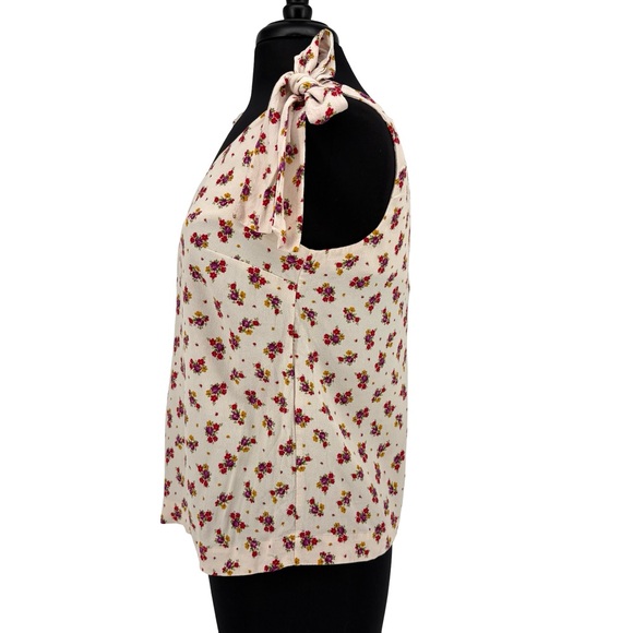 Sézane Lara Floral Tie Bow Straps Sleeveless Blouse | Sz 40 (US 8) | Mindy Print - Picture 12 of 16
